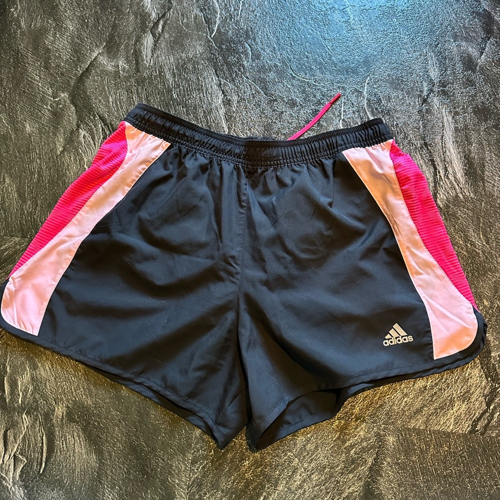 adidas Grey and Pink Women's Shorts
